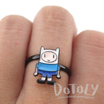Adventure Time Finn the Human Shaped Adjustable Ring | DOTOLY
