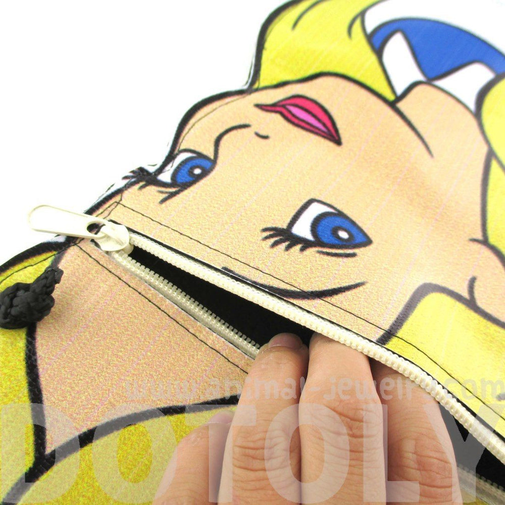 Alice in Wonderland Shaped Vinyl Print Cross Body Bag | DOTOLY | DOTOLY