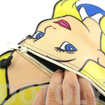 Alice in Wonderland Shaped Vinyl Print Cross Body Bag | DOTOLY | DOTOLY