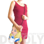 Alice in Wonderland Shaped Vinyl Print Cross Body Bag | DOTOLY | DOTOLY