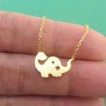 Dinosaur with Star Cut Outs Shaped Charm Necklace in Silver or Gold