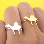 Arabian Camel Silhouette Shaped Adjustable Animal Ring | DOTOLY