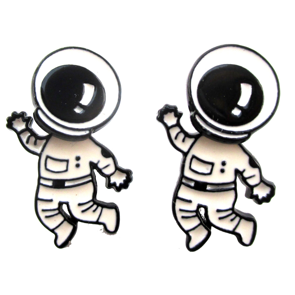 Astronaut in a Space Suit Space Themed Two Part Dangle Earrings | DOTOLY