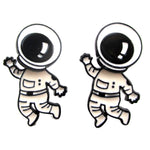 Astronaut in a Space Suit Space Themed Two Part Dangle Earrings | DOTOLY