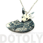 Baby Bambi Deer Doe Animal Shaped Acrylic Illustrated Pendant Necklace | DOTOLY | DOTOLY