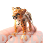 Baby Cheetah Leopard Porcelain Ceramic Animal Pendant Necklace | Handmade | DOTOLY