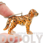 Baby Cheetah Leopard Porcelain Ceramic Animal Pendant Necklace | Handmade | DOTOLY