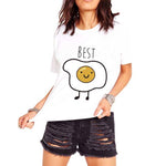 Bacon and Eggs Best Friends T-Shirt Graphic Print Tees | 2 Piece Set | DOTOLY