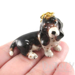 Basset Hound Puppy Dog Porcelain Hand Painted Ceramic Animal Pendant Necklace | Handmade | DOTOLY