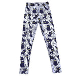 Black Kitty Cat All Over Collage Photo Print Legging Pants for Women in Grey | DOTOLY
