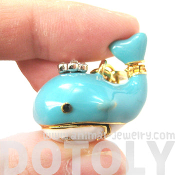 Blue Whale Shaped Animal Pendant Necklace | Limited Edition Animal Jewelry | DOTOLY