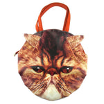 Brown Tabby Cat Face Shaped Shoulder Bag | Gifts for Cat Lovers | DOTOLY