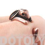 Bunny Rabbit Animal Wrap Around Ring in Copper | Sizes 4 to 9 Available | DOTOLY