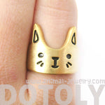 Bunny Rabbit Shaped Cartoon Animal Ring in Gold | Animal Jewelry | DOTOLY