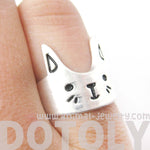 Bunny Rabbit Shaped Cartoon Animal Ring in Silver | Animal Jewelry | DOTOLY
