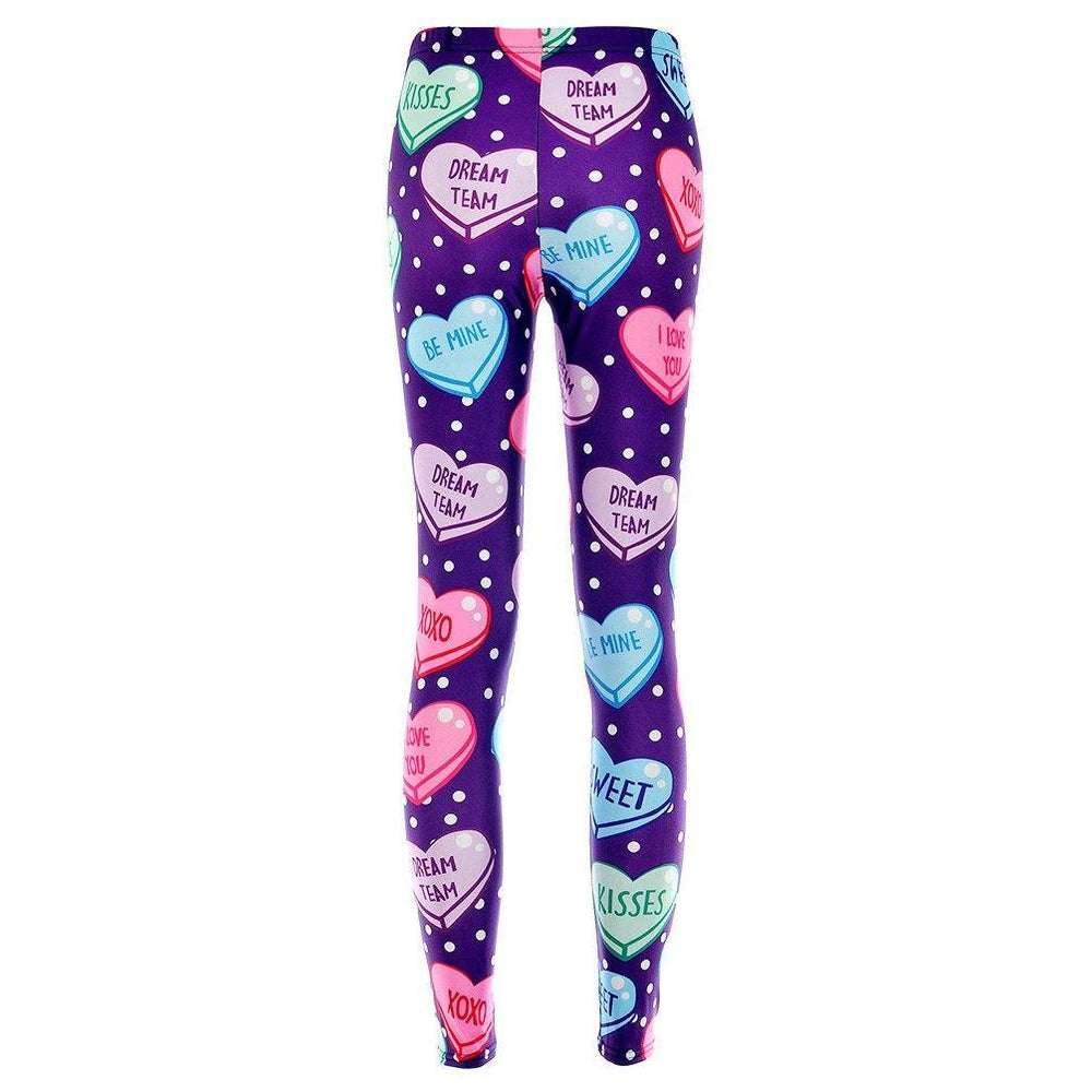 Purple polka dot leggings online