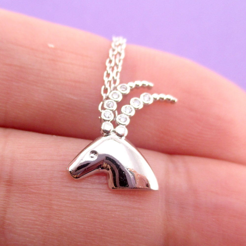 Capricorn Astrological Zodiac Baby Goat Ram Pendant Necklace | DOTOLY