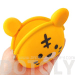 Cartoon Tiger Shaped Mimi Pochi Animal Friends Silicone Clasp Coin Purse Pouch | DOTOLY