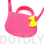 Cat Silhouette Shaped Hello Kitty Cross body Shoulder Bag for Women in Neon Pink | DOTOLY