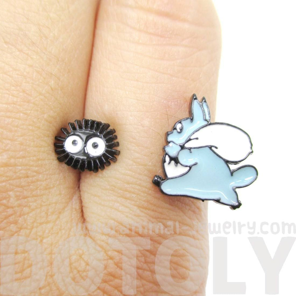 Chuu Totoro and Dustbunnies My Neighbor Totoro Ring