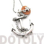 classic-anchor-shaped-nautical-themed-charm-necklace-in-silver-dotoly