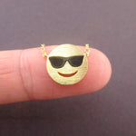 Cool Smiley Face With Sunglasses Face Mutual Best Friends Pendant Necklace