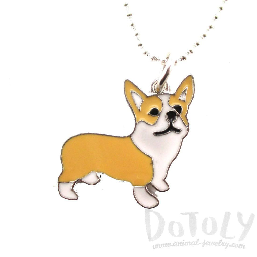Corgi Puppy Dog Shaped Animal Pendant Necklace | DOTOLY