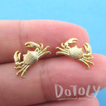 Miniature Crab Shaped Sea Inspired Stud Earrings