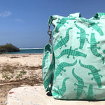 Crocodile Alligator Bird Animal Pattern Crossbody Duck Top Handle Tote Bag