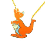 Cute Kangaroo Shaped Animal Cartoon Pendant Necklace | Limited Edition