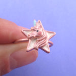 Cute Unicorn Themed Heart and Star Shaped Adjustable Rings | DOTOLY