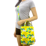 Yellow Cactus Desert Print Crossbody Duck Top Handle Tote Bag