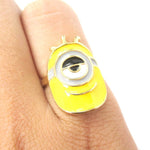 Despicable Me Stuart The One Eyed Minion Ring in Gold