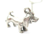 Detailed Dachshund Puppy Dog Shaped Charm Necklace | MADE IN USA