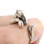 Detailed Horse Pony Animal Wrap Around Ring in 925 Sterling Silver