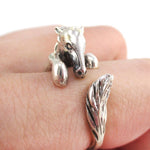 Detailed Horse Pony Animal Wrap Around Ring in 925 Sterling Silver