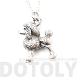 Detailed Toy Poodle Puppy Dog Shaped Charm Necklace | MADE IN USA