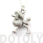 Detailed Toy Poodle Puppy Dog Shaped Charm Necklace | MADE IN USA
