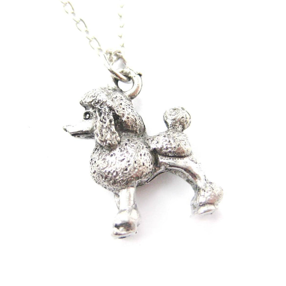 Detailed Toy Poodle Puppy Dog Shaped Charm Necklace | MADE IN USA