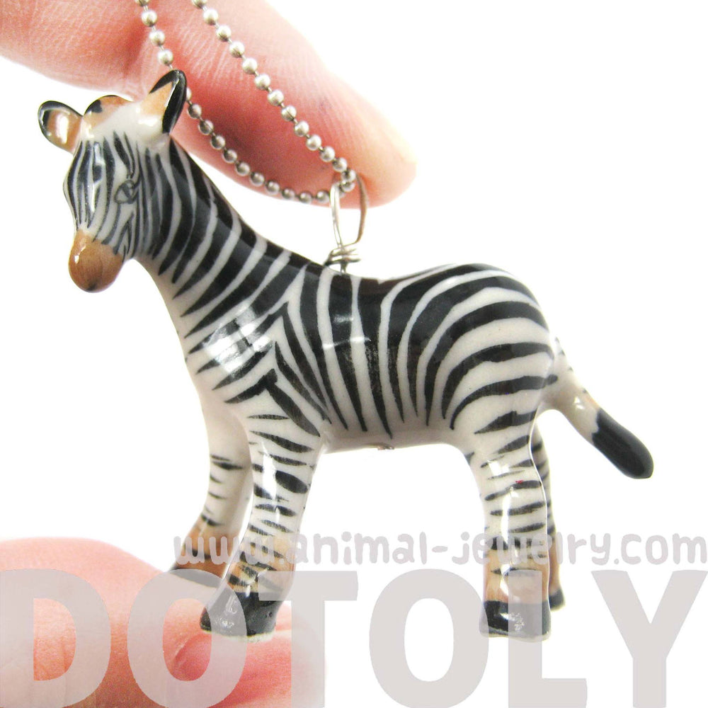 detailed-zebra-porcelain-ceramic-animal-pendant-necklace-handmade