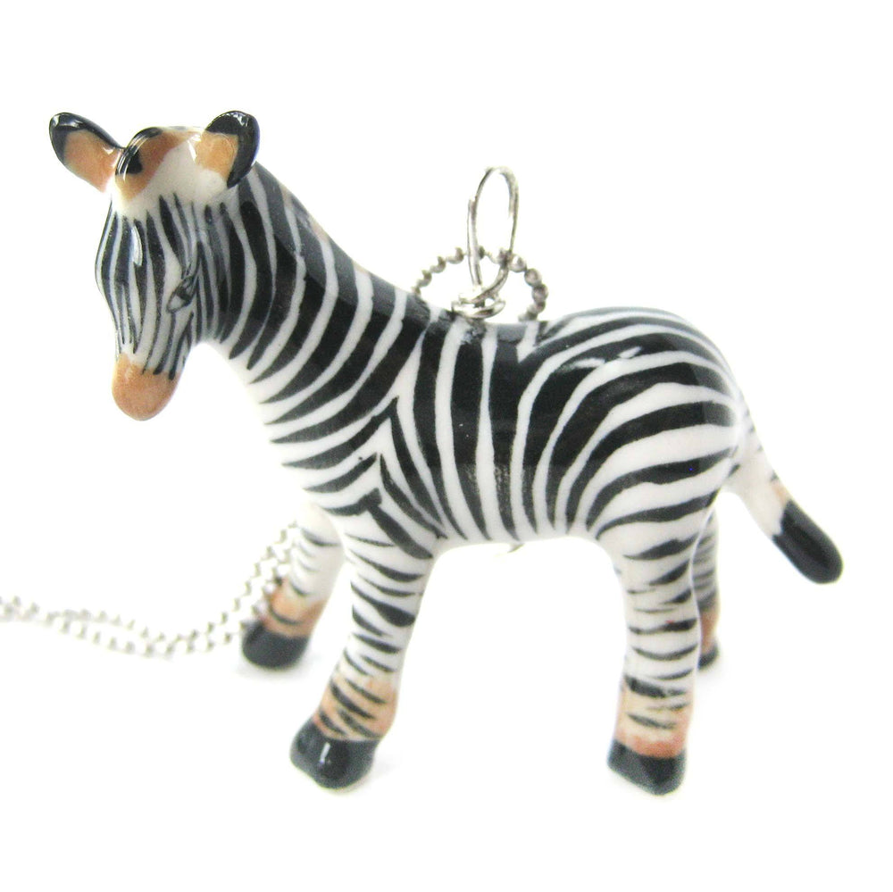 detailed-zebra-porcelain-ceramic-animal-pendant-necklace-handmade