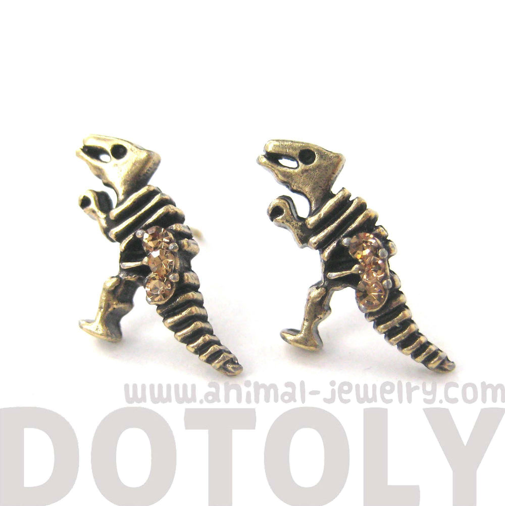 dinosaur-fossil-shaped-stud-earrings-in-brass-with-rhinestones-dotoly