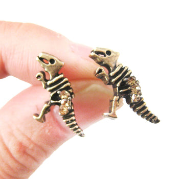 dinosaur-fossil-shaped-stud-earrings-in-brass-with-rhinestones-dotoly