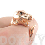 Dinosaur T-Rex Prehistoric Animal Ring in Shiny Copper