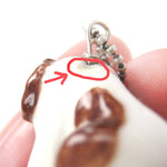 SALE : Basset Hound Puppy Dog Porcelain Ceramic Animal Pendant Necklace | Handmade | DOTOLY