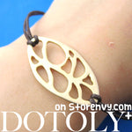 Unique Leaf Cut Out Shaped Bracelet in Gold | DOTOLY | DOTOLY