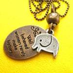 elephant-cute-animal-round-pendant-necklace-in-bronze-with-quote