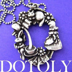 Alice in Wonderland Inspired Kitty Cat Bunny Rabbit and Teacup Necklace | DOTOLY