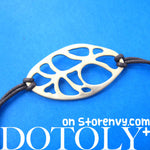 Unique Leaf Cut Out Shaped Bracelet in Silver | DOTOLY | DOTOLY