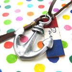 Antique Anchor Pendant Nautical Themed Necklace in Silver | DOTOLY | DOTOLY